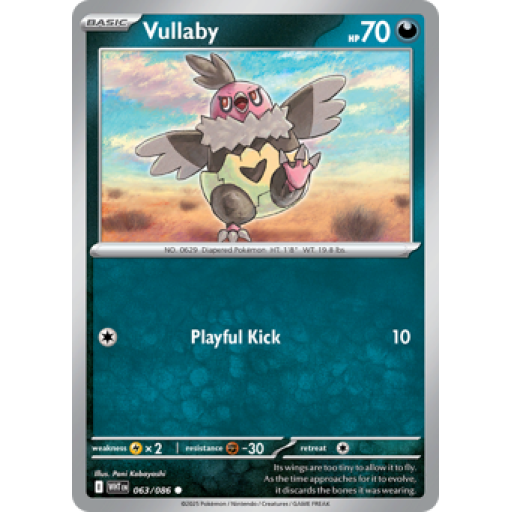 White Flare - 063/086 - Vullaby - Reverse Holo
