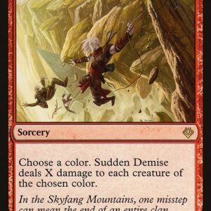 The List - E01-59 - Sudden Demise - Rare - R - Non-foil (Front)