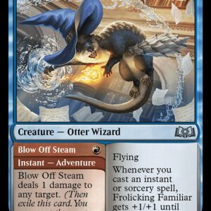 Wilds of Eldraine - 226 - Frolicking Familiar // Blow Off Steam - Uncommon - U - Non-foil (Front)