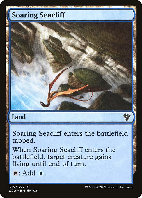 Commander 2020 - 315 - Soaring Seacliff - Common - C - Non-foil (Front)