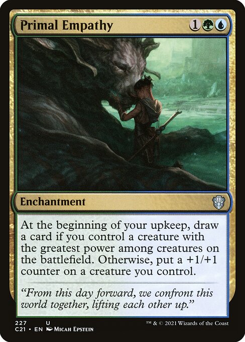Commander 2021 - 227 - Primal Empathy - Uncommon - UG - Non-foil (Front)