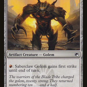 Scars of Mirrodin - 200 - Saberclaw Golem - Common - C - Non-foil (Front)