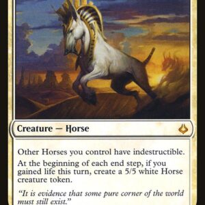 The List - HOU-6 - Crested Sunmare - Mythic - W - Non-foil (Front)