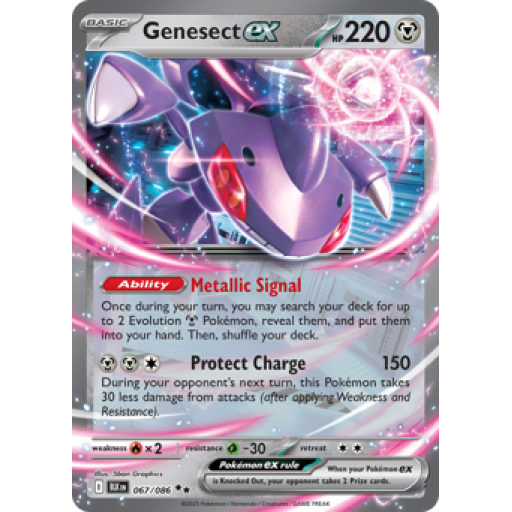 Black Bolt - 067/086 - Genesect ex - Holo