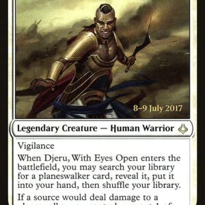 Hour of Devastation Promos - 10s - Djeru, With Eyes Open - Rare - W - Foil - Datestamped Promo (Front)