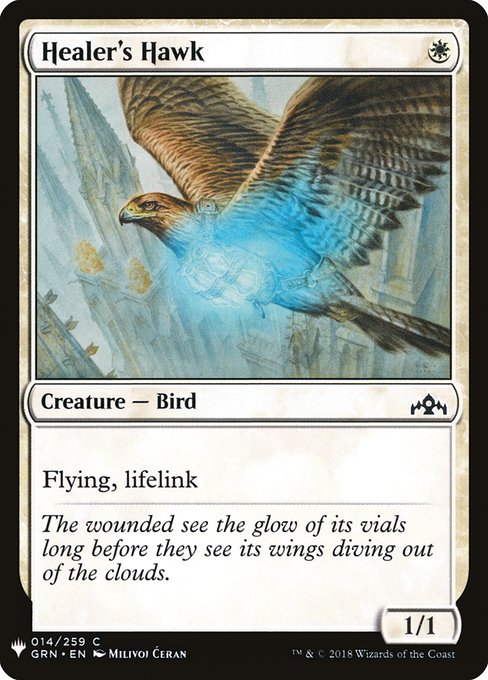 The List - GRN-14 - Healer's Hawk - Common - W - Non-foil (Front)