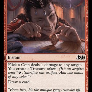Wilds of Eldraine - 128 - Flick a Coin - Common - R - Non-foil (Front)