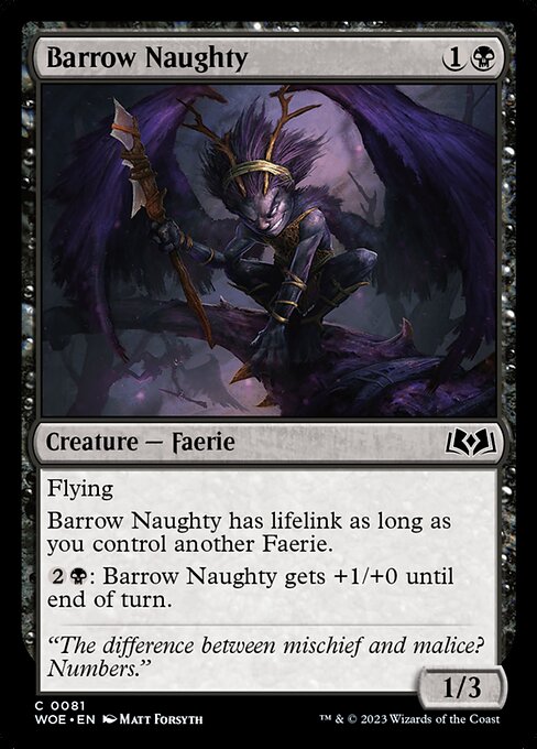 Wilds of Eldraine - 81 - Barrow Naughty - Common - B - Non-foil (Front)