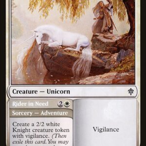 The List - ELD-21 - Lonesome Unicorn // Rider in Need - Common - W - Non-foil (Front)