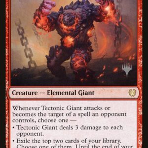 Theros Beyond Death Promos - 158p - Tectonic Giant - Rare - R - Non-foil - Promo (Front)