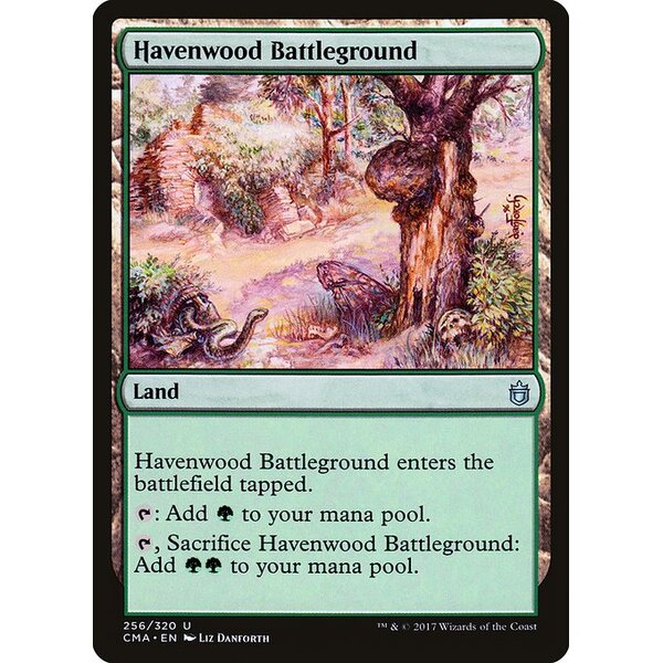 Commander Anthology - 256 - Havenwood Battleground - Uncommon - C - Non-foil (Front)