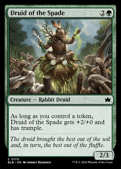 Bloomburrow - 170 - Druid of the Spade - Common - G - Non-foil (Front)