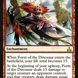 Rivals of Ixalan Promos - 103s - Form of the Dinosaur - Rare - R - Foil - Datestamped Promo (Front)