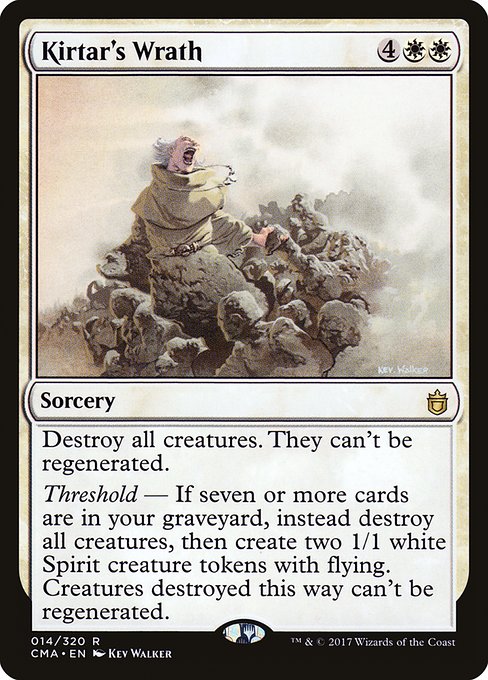 Commander Anthology - 14 - Kirtar's Wrath - Rare - W - Non-foil (Front)
