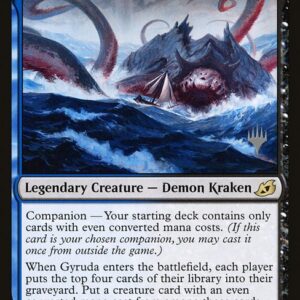 Ikoria: Lair of Behemoths Promos - 221p - Gyruda, Doom of Depths - Rare - UB - Non-foil - Promo (Front)