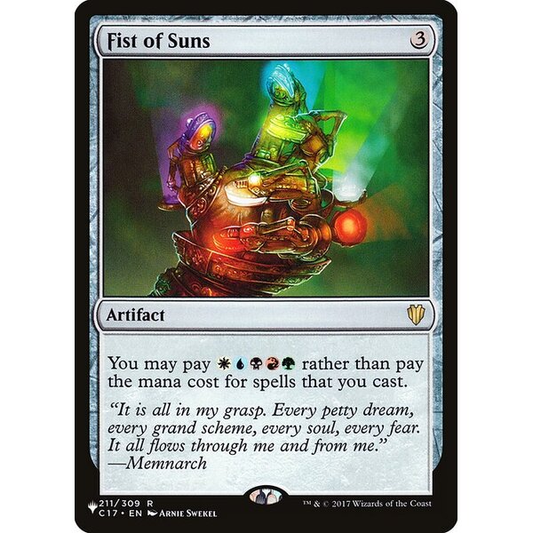 The List - C17-211 - Fist of Suns - Rare - C - Non-foil (Front)