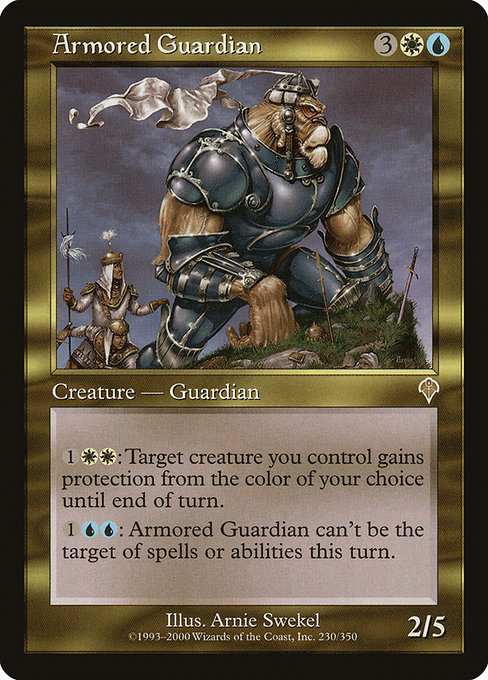 Invasion - 230 - Armored Guardian - Rare - WU - Non-foil (Front)