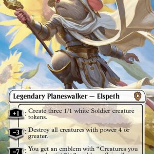 Bloomburrow Commander - 97 - Elspeth, Sun's Champion - Mythic - W - Foil (Front)