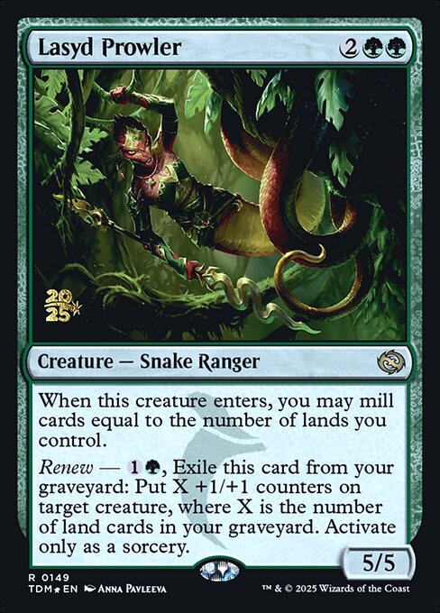 Tarkir: Dragonstorm Promos - 149s - Lasyd Prowler - Rare - G - Foil - Datestamped Promo (Front)
