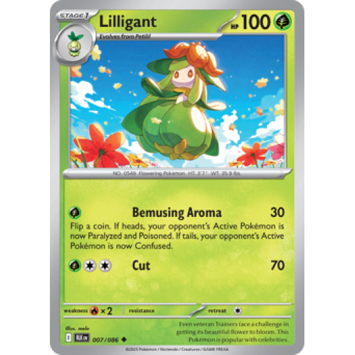 Black Bolt - 007/086 - Lilligant - Reverse Holo