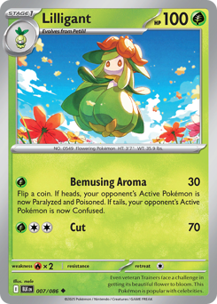 Black Bolt - 007/086 - Lilligant - Reverse Holo