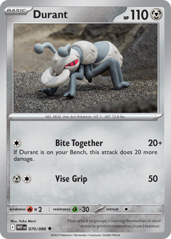 White Flare - 070/086 - Durant - Poke Ball Reverse Holo