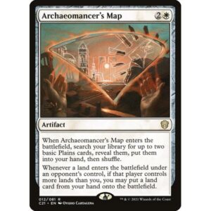 Commander 2021 - 12 - Archaeomancer's Map - Rare - W - Non-foil (Front)