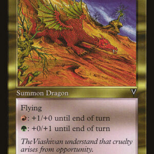 Visions - 140 - Viashivan Dragon - Rare - RG - Non-foil (Front)