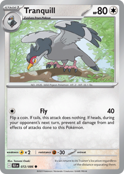 Black Bolt - 072/086 - Tranquill - Reverse Holo