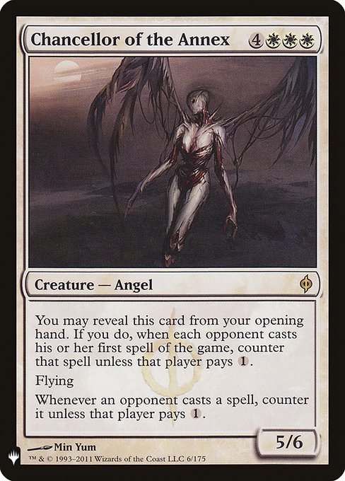 The List - NPH-6 - Chancellor of the Annex - Rare - W - Non-foil (Front)