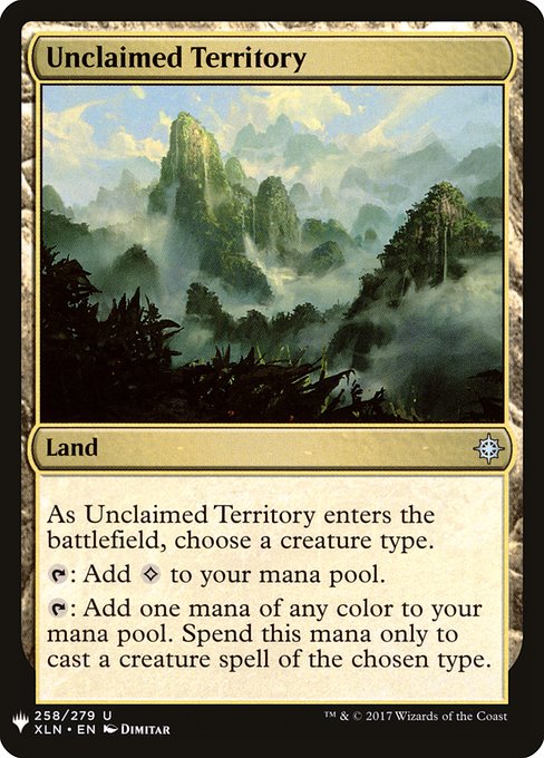 The List - XLN-258 - Unclaimed Territory - Uncommon - C - Non-foil (Front)