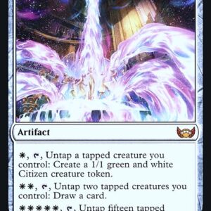 Streets of New Capenna Promos - 15s - Halo Fountain - Mythic - W - Foil - Datestamped Promo (Front)