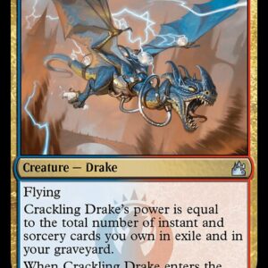 Ravnica Remastered - 174 - Crackling Drake - Uncommon - UR - Non-foil (Front)