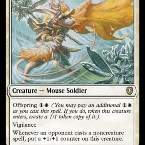 Bloomburrow Commander - 12 - Steelburr Champion - Rare - W - Non-foil (Front)