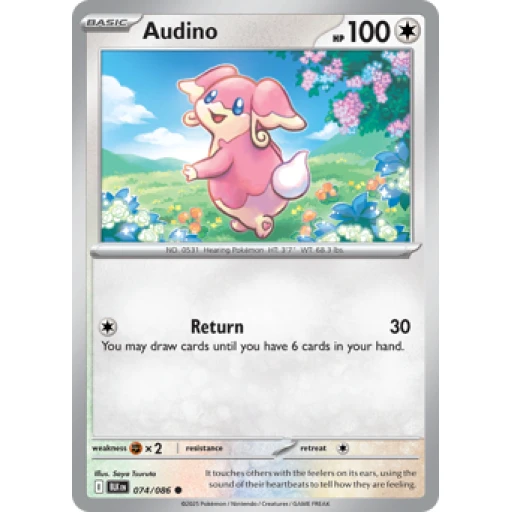 Black Bolt - 074/086 - Audino - Reverse Holo