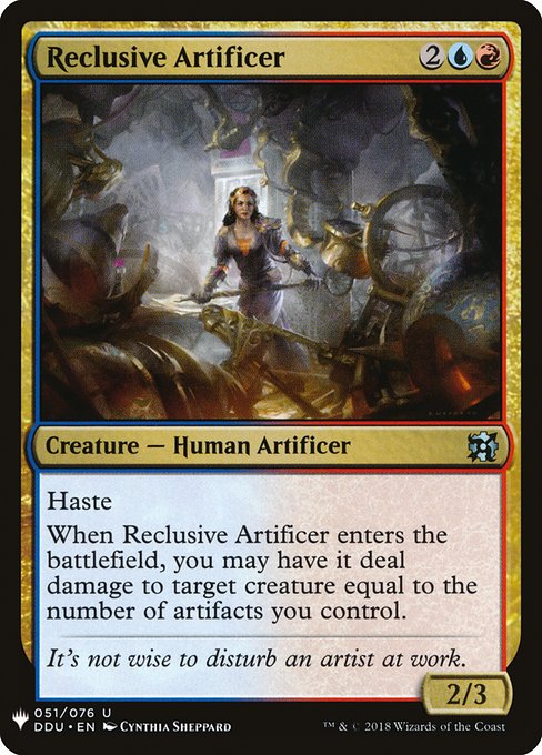 The List - DDU-51 - Reclusive Artificer - Uncommon - UR - Non-foil (Front)
