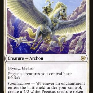 Theros Beyond Death Promos - 3p - Archon of Sun's Grace - Rare - W - Non-foil - Promo (Front)