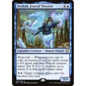 Commander 2021 - 26 - Deekah, Fractal Theorist - Rare - U - Non-foil (Front)