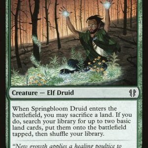 Zendikar Rising Commander - 83 - Springbloom Druid - Common - G - Non-foil (Front)