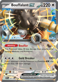White Flare - 077/086 - Bouffalant ex - Holo