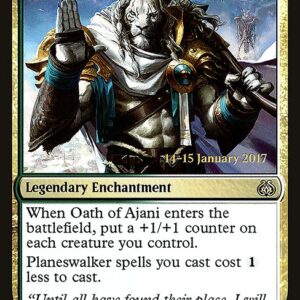 Aether Revolt Promos - 131s - Oath of Ajani - Rare - WG - Foil - Datestamped Promo (Front)