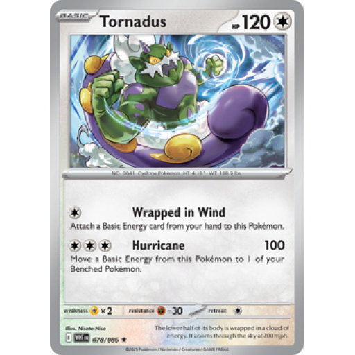 White Flare - 078/086 - Tornadus - Master Ball Reverse Holo