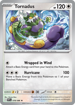 White Flare - 078/086 - Tornadus - Holo