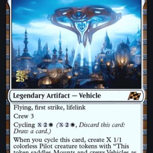 Aetherdrift Promos - 35s - Valor's Flagship - Mythic - W - Foil - Datestamped Promo (Front)