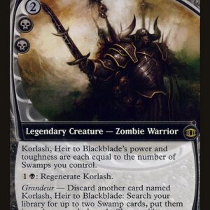 The List - FUT-87 - Korlash, Heir to Blackblade - Rare - B - Non-foil (Front)