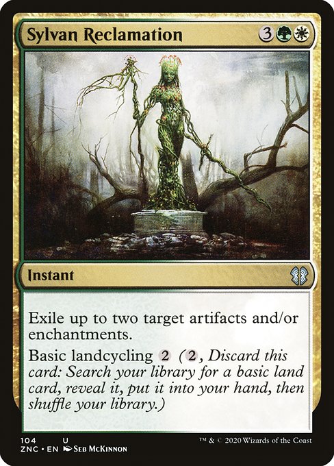 Zendikar Rising Commander - 104 - Sylvan Reclamation - Uncommon - WG - Non-foil (Front)