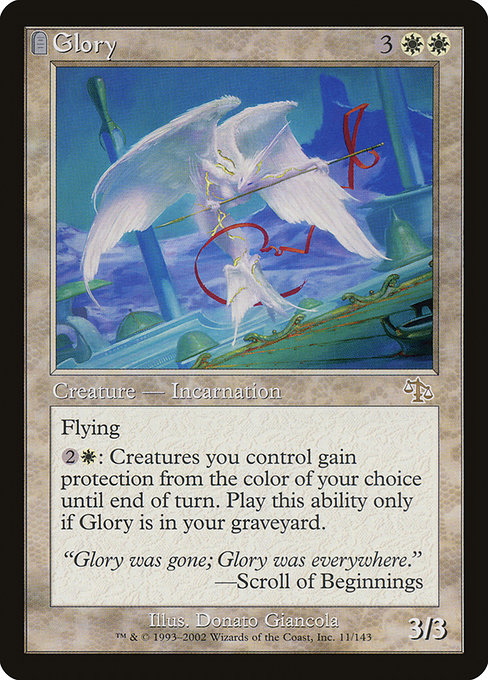 Judgment - 11 - Glory - Rare - W - Non-foil (Front)