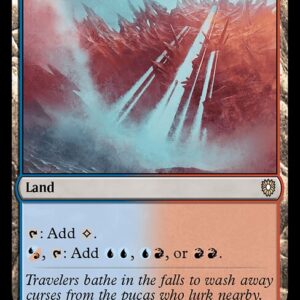 Bloomburrow Commander - 297 - Cascade Bluffs - Rare - C - Non-foil (Front)