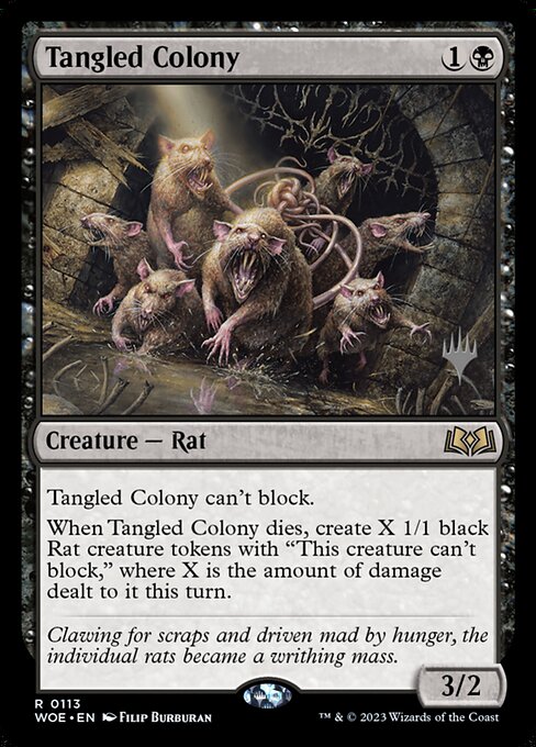 Wilds of Eldraine Promos - 113p - Tangled Colony - Rare - B - Non-foil - Promo (Front)