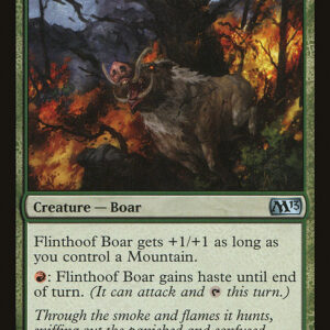 Magic 2013 - 171 - Flinthoof Boar - Uncommon - G - Non-foil (Front)